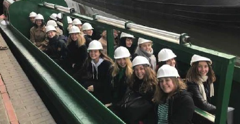 Students from the Danish trip at the Black Country Living Museum